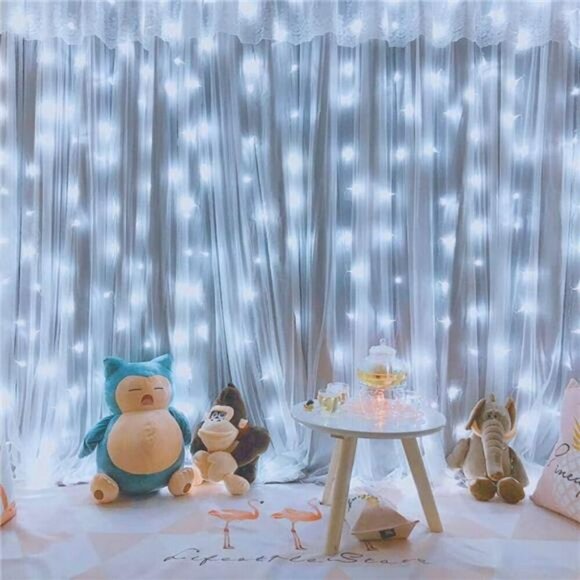 String Lights Curtain USB Powered Fairy Lights for Bedroom Wall Party Waterproof - Picture 3 of 8
